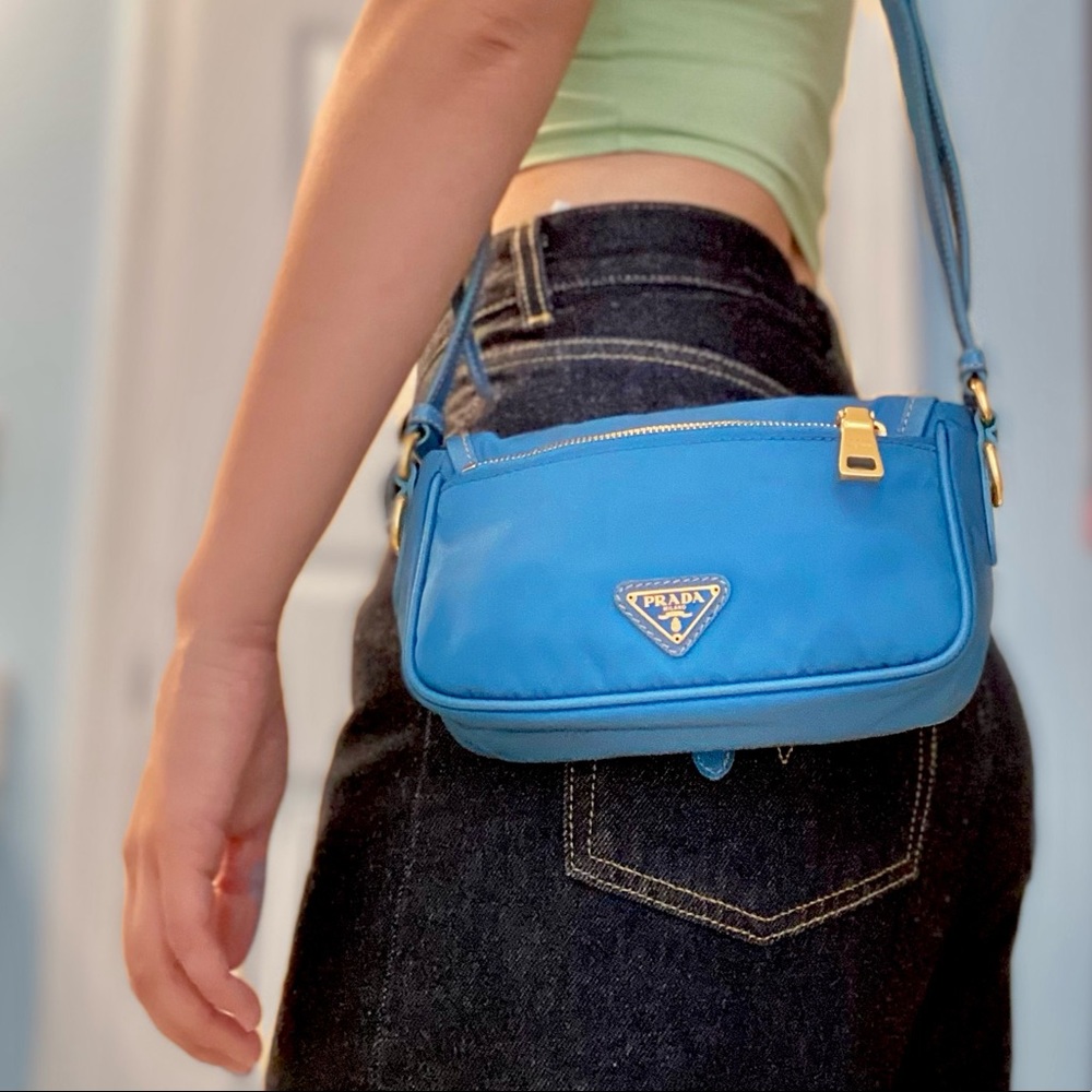 PRADA Vintage 90s aesthetic Mini Crossbody Purse